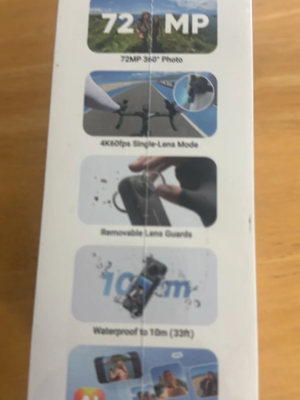 Insta360 Camera Box — White with Blue Accent Photos